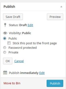 WordPress Post or Page Visibility